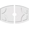 Ekena Millwork Kailey Architectural Grade PVC Ceiling Medallion, 28"W x 18 5/8"H x 3"ID x 15"C x 1"P, Two-Piece CMP28X18KY2-03000 - alternate 1